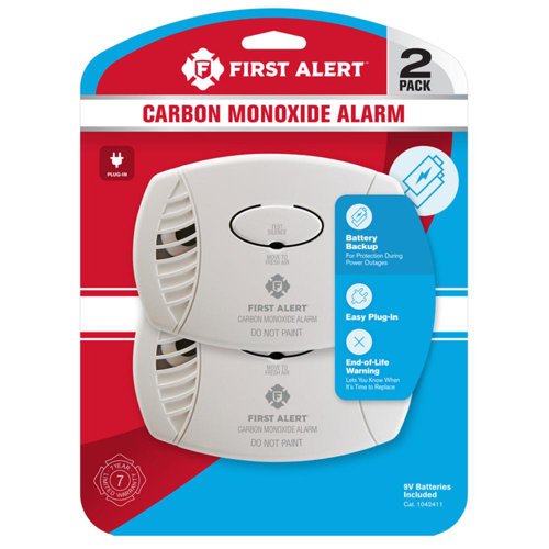 First Alert Wall Mounted Carbon Monoxide Detector Wayfair